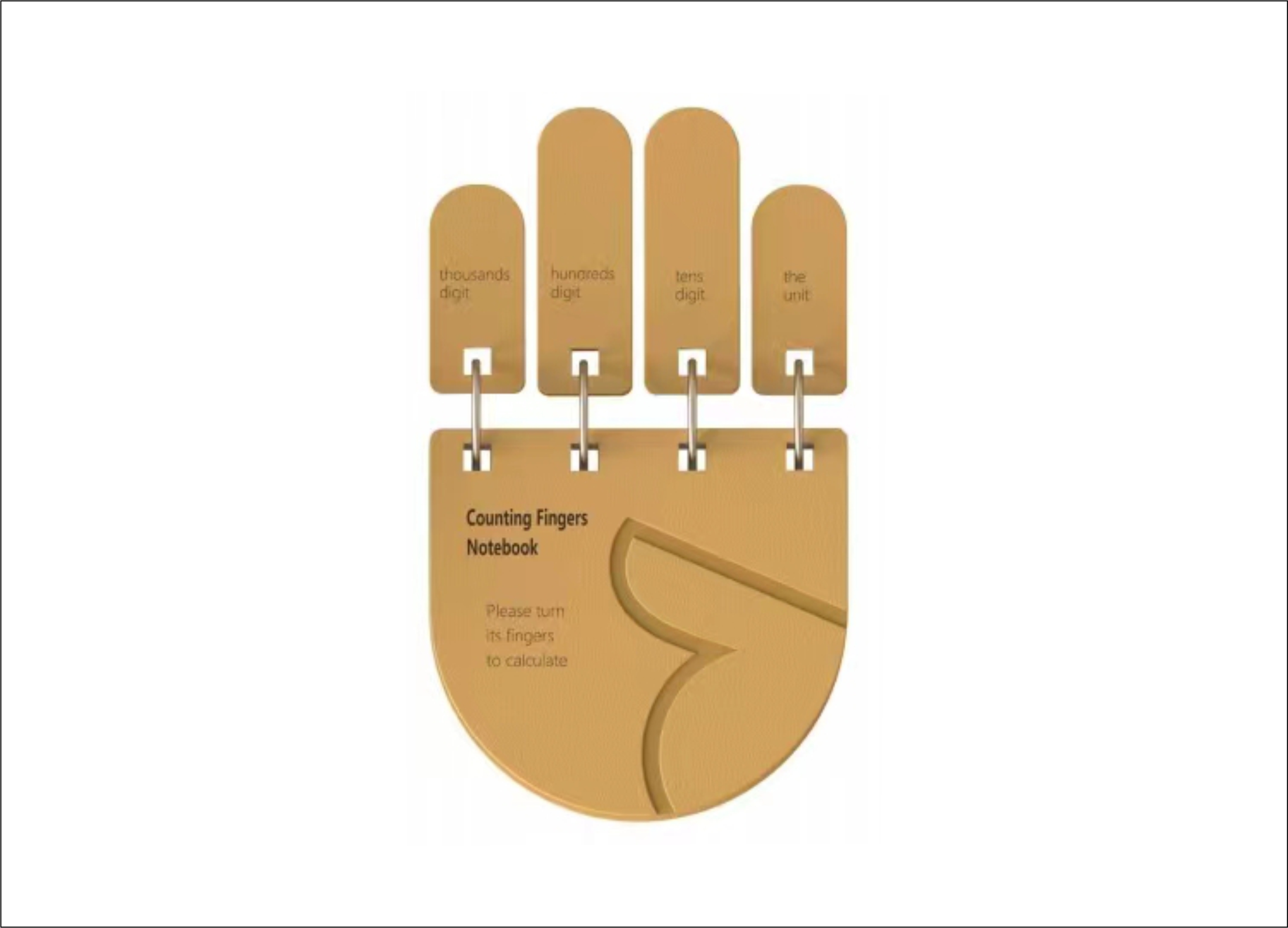 Finger counting notepad goldreed industrial design award